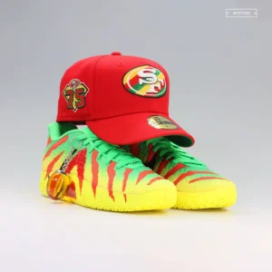 New Era San Francisco 49ers fitted hat red colorway - 75th Anniversary Fitted: New Era Drops Fruit Stripe Gum-Inspired 49ers Cap