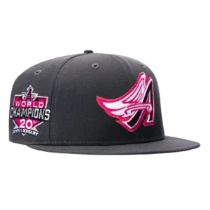 New Era Los Angeles Angels fitted hat Graphite colorway - Angels Legacy Fitted: New Era’s After Glow Celebrates 20 Years of Championship History