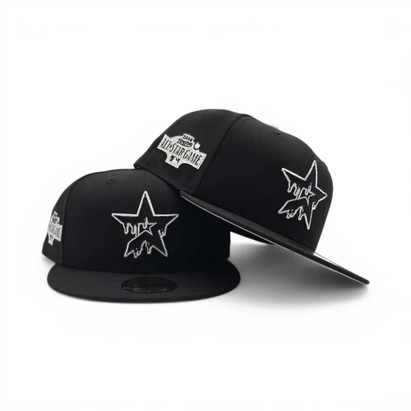 New Era Houston Astros fitted hat black, gray colorway - 2004 All-Star Fitted: New Era Drops Houston Astros Milestone Anniversary Tribute