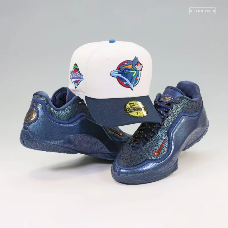 New Era Toronto Blue Jays fitted hat red, blue colorway - 1992 World Series Fitted: New Era’s Blue Jays Championship Cap with 2026 FIFA World Cup Poster Design