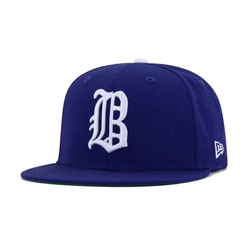 New Era Los Angeles Dodgers fitted hat blue, green, royal colorway - New Era Drops Historic Brooklyn Dodgers Fitted with 1899 Superbas Throwback Colorway