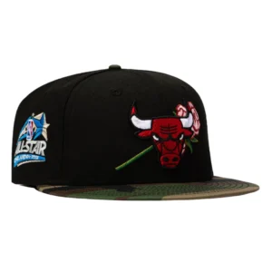 New Era Chicago Bulls fitted hat Black, Camo colorway - Orlando Magic Fitted: New Era Drops Bulls 2012 All-Star Game Rose Tribute