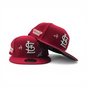 New Era St. Louis Cardinals fitted hat gray, red, cardinal colorway - Cardinals Fans Get Animated with New Looney Tunes Fitted