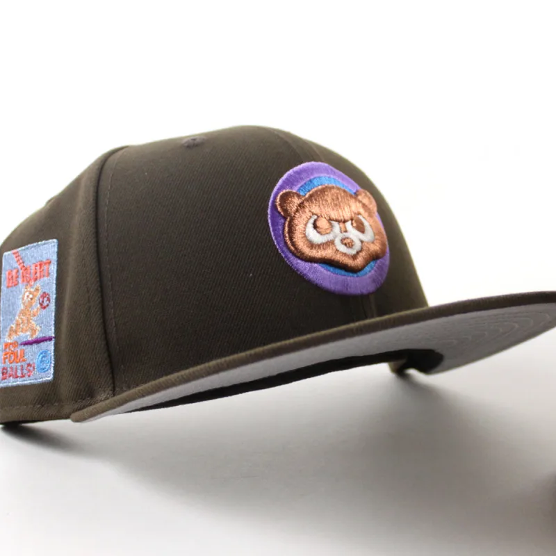 New Era Chicago Cubs fitted hat Walnut Gray Under Brim colorway - Cubs Fans Alert: New Era Drops Clean Fitted with Walnut Gray Under Brim