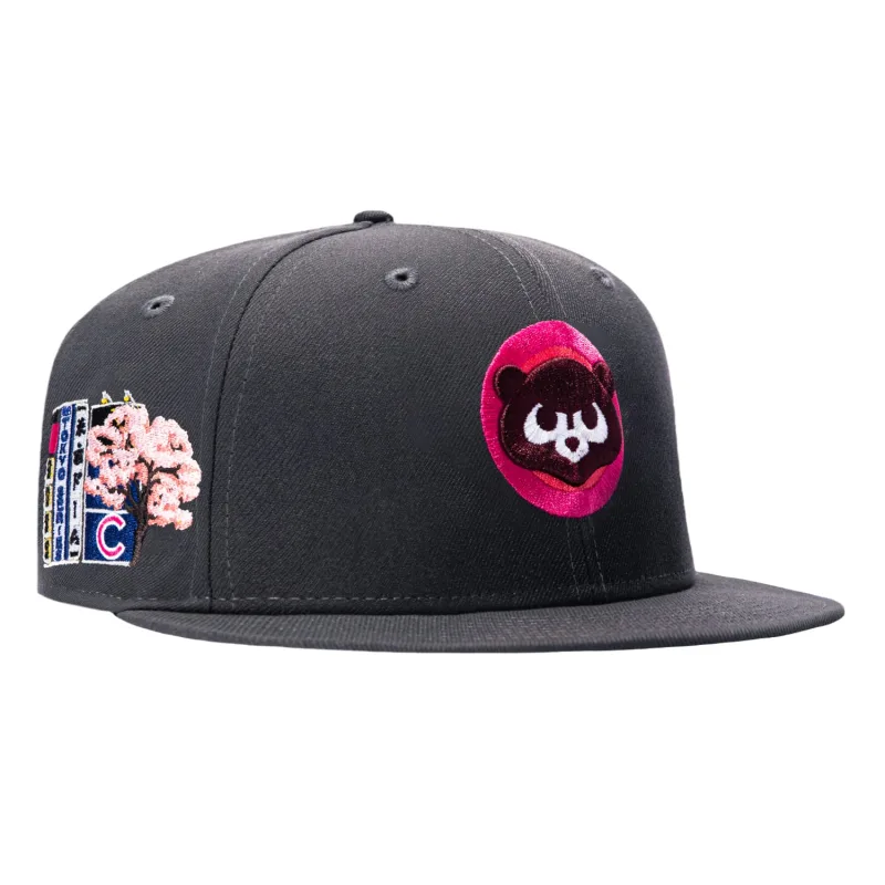 New Era Chicago Cubs fitted hat Graphite colorway - New Era Drops Slick Cubs Fitted with 2025 Tokyo Series Patch