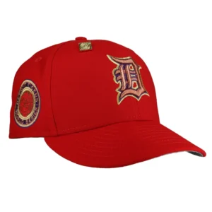 New Era Detroit Tigers fitted hat grey, red, gold, copper colorway - New Era Drops Stunning Detroit Tigers Fitted with Red Copper and Gold Metallic World Series Design