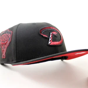 New Era Arizona Diamondbacks fitted hat Black Gray Under Brim colorway - 1998 Inaugural Season Fitted: New Era Drops Arizona Diamondbacks Birth of a Franchise Tribute
