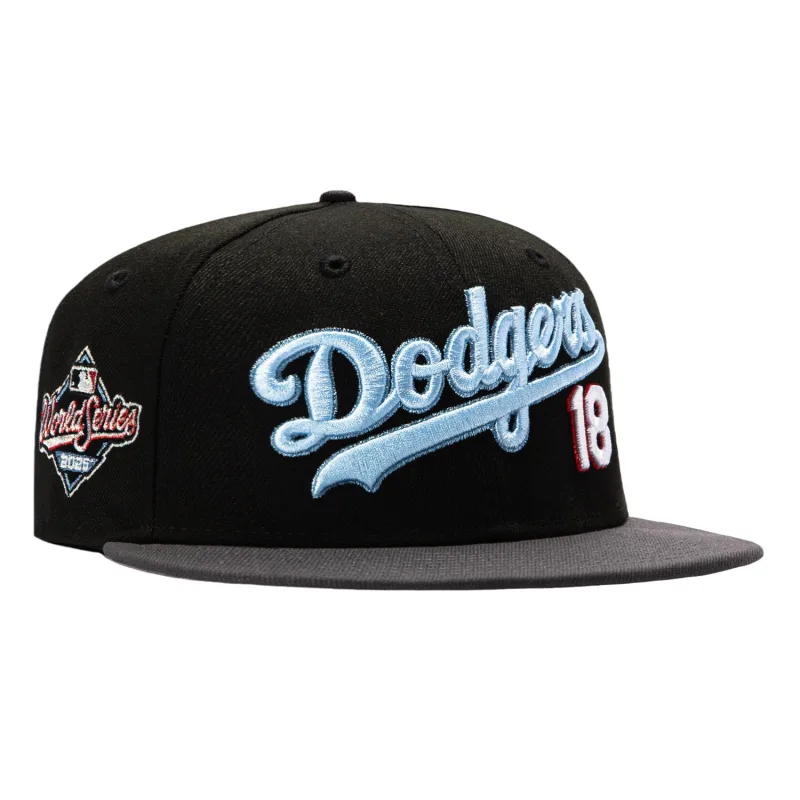 New Era Los Angeles Dodgers fitted hat Black, Graphite colorway - 2025 World Series Fitted: New Era Honors Yoshinobu Yamamoto’s Championship Run