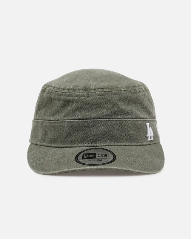 New Era Los Angeles Dodgers fitted hat green, olive colorway - New Era Drops Clean Dodgers Military Fitted in Olive Green