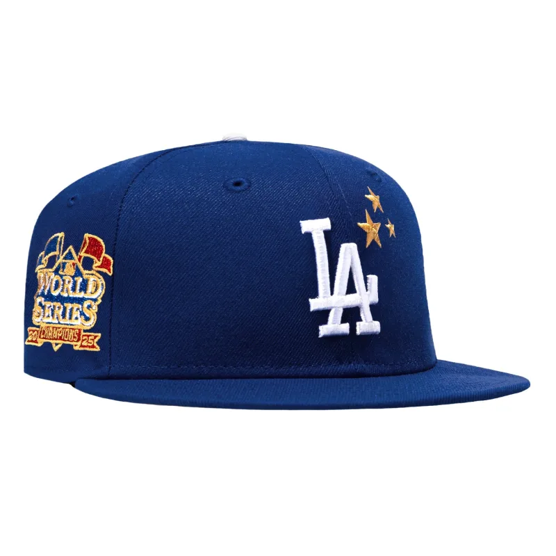 New Era Los Angeles Dodgers fitted hat Royal colorway - Back-to-Back Champions Fitted: New Era Celebrates Dodgers Historic 2025 World Series Victory