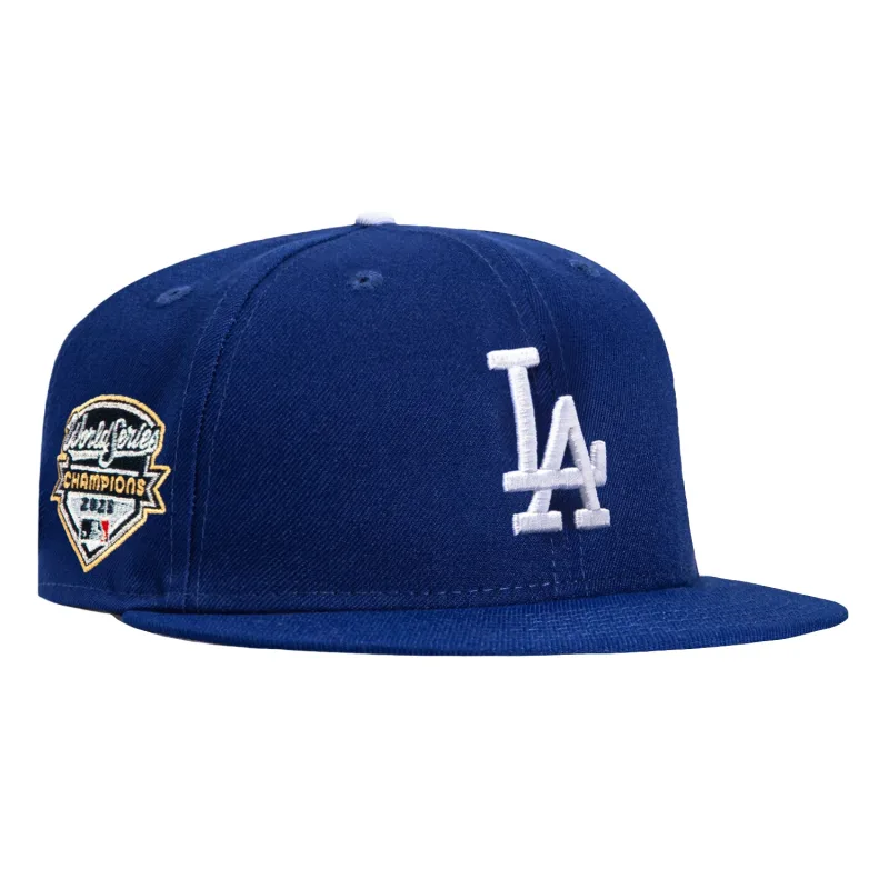 New Era Los Angeles Dodgers fitted hat Royal colorway - Back-to-Back Champions Fitted: New Era’s Royal Blue Dodgers 2025 World Series Hat