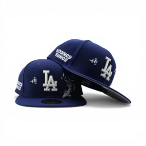 New Era Los Angeles Dodgers fitted hat gray, blue, royal colorway - Dodgers Fans Get Animated with This New Looney Tunes Fitted