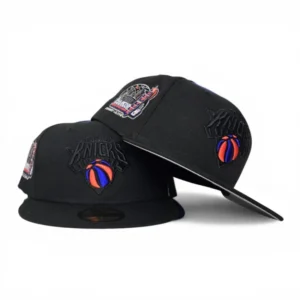 New Era New York Knicks fitted hat black, gray colorway - 1998 All-Star Weekend Fitted: New Era Honors Madison Square Garden’s Historic NBA Showcase