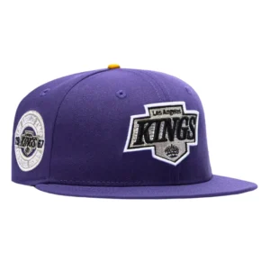 New Era Los Angeles Kings fitted hat Purple, Black colorway - New Era Drops Clean Kings Fitted with Inaugural Patch