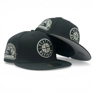 New Era Seattle Mariners fitted hat black colorway - Mariners 30th Anniversary Fitted: New Era Celebrates Three Decades of Seattle Baseball