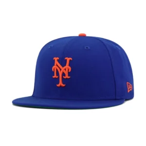 New Era New York Mets fitted hat blue, green, orange, royal colorway - New Era Drops Fresh Mets Fitted in Light Royal Blue Colorway