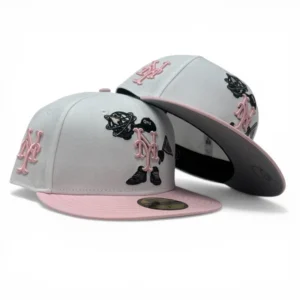 New Era New York Mets fitted hat white, pink colorway - New Era Drops Clean Mets Fitted in Fresh White and Pink Colorway