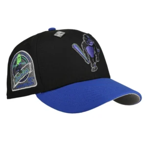 New Era Baltimore Orioles fitted hat black, grey, blue colorway - Iron Man Legacy Fitted: New Era Honors Cal Ripken Jr.’s Historic Streak 30 Years Later