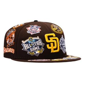 New Era San Diego Padres fitted hat Brown colorway - New Era’s All Over San Diego Padres Fitted Brings Clean Brown Vibes