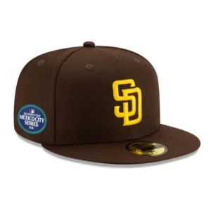 New Era San Diego Padres fitted hat Brown colorway - Padres Mexico City Series Fitted Drops in Clean Brown Colorway