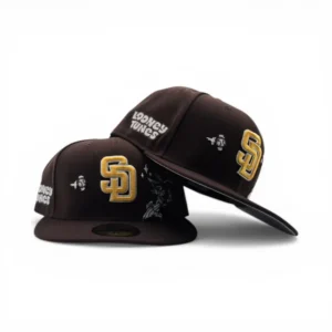 New Era San Diego Padres fitted hat gray, brown colorway - Padres Fitted Gets Animated with Bugs Bunny Colorway