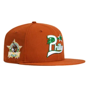 New Era Dallas Stars fitted hat Burnt Orange colorway - New Era Drops Fire Philadelphia Stars Negro League Fitted in Burnt Orange