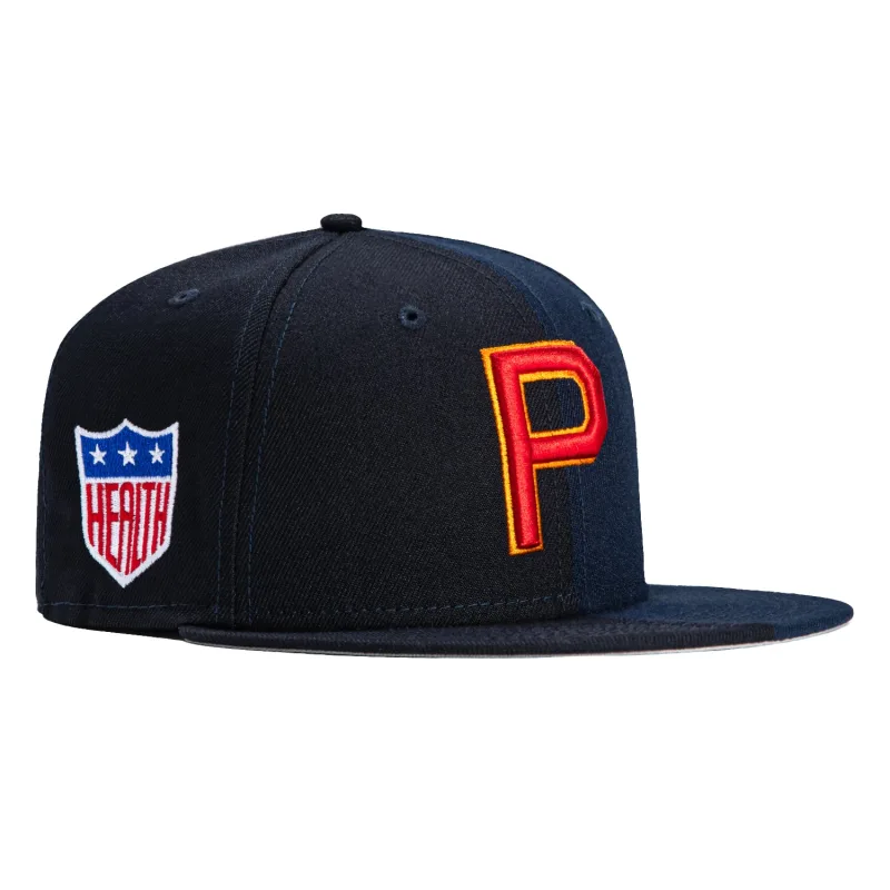 New Era Philadelphia Phillies fitted hat Navy, Light Navy colorway - New Era Drops Clean Phillies Fitted with Health Patch Split Design