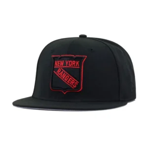 New Era New York Rangers fitted hat black, red colorway - Rangers Fitted Gets Bold Red Logo Treatment in Latest Drop