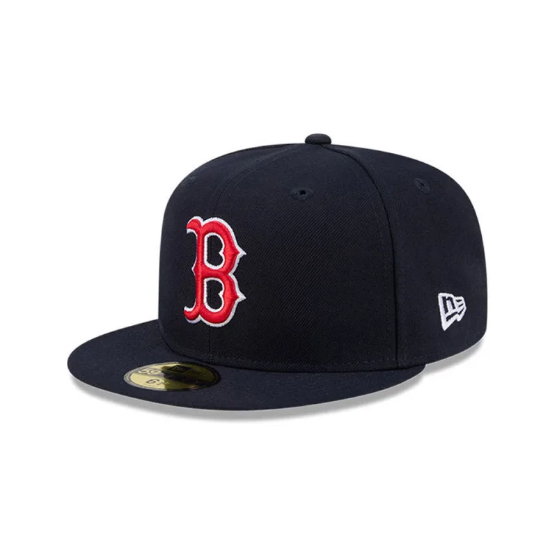 New Era Boston Red Sox fitted hat navy, grey, red colorway - New Era Drops Clean Red Sox Fitted with Hidden UV Hit