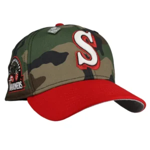 New Era Seattle Mariners fitted hat grey, red colorway - 30th Anniversary Fitted: New Era Drops Seattle Mariners Camo/Red Metallic 59FIFTY
