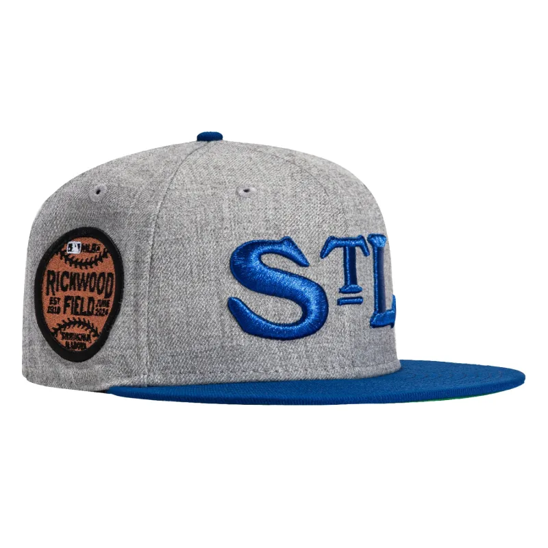 New Era Dallas Stars fitted hat Heather, Royal colorway - New Era Drops Clean St Louis Stars Fitted with Rickwood Field Patch