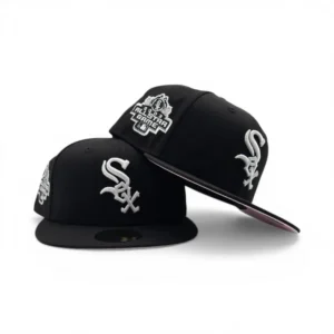New Era Chicago White Sox fitted hat black, white, pink colorway - 2003 All-Star Game Fitted: New Era Drops White Sox Pink Bottom Commemorative