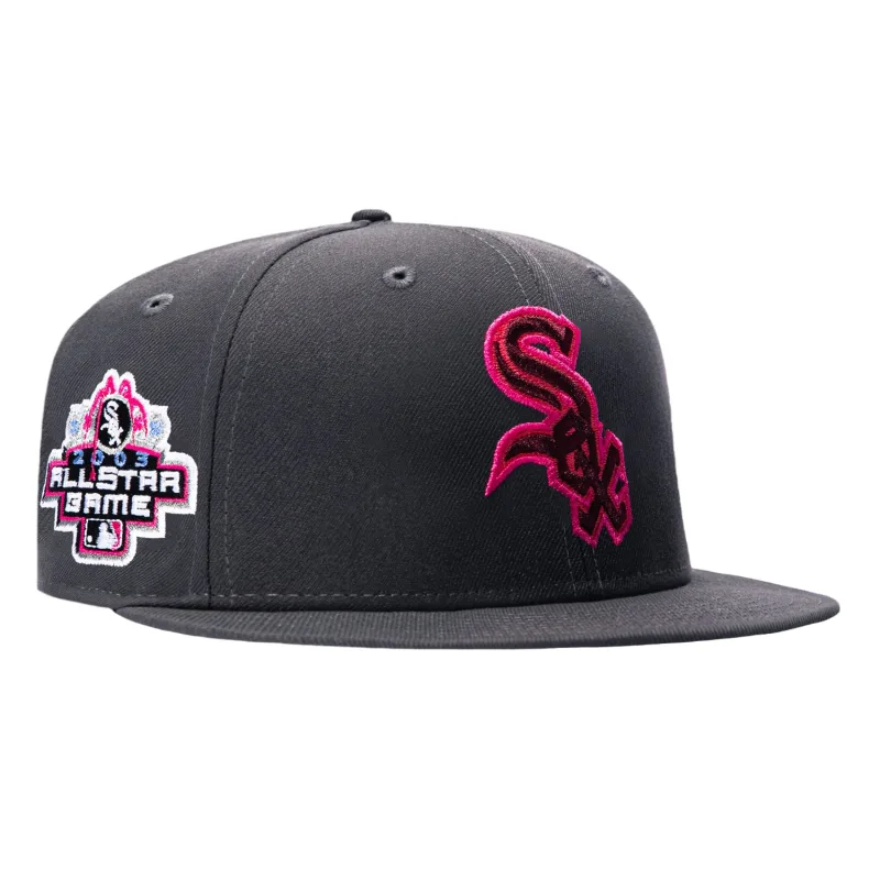New Era Chicago White Sox fitted hat Graphite colorway - 2003 All-Star Game Fitted: New Era’s After Glow White Sox Commemorative Drop