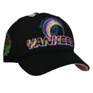 New Era New York Yankees fitted hat black, pink colorway - 1999 World Series Fitted: New Era Drops Yankees Galaxy Championship Tribute