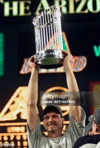 Arizona Diamondbacks celebrating 2001 World Series championship victory over Yankees
