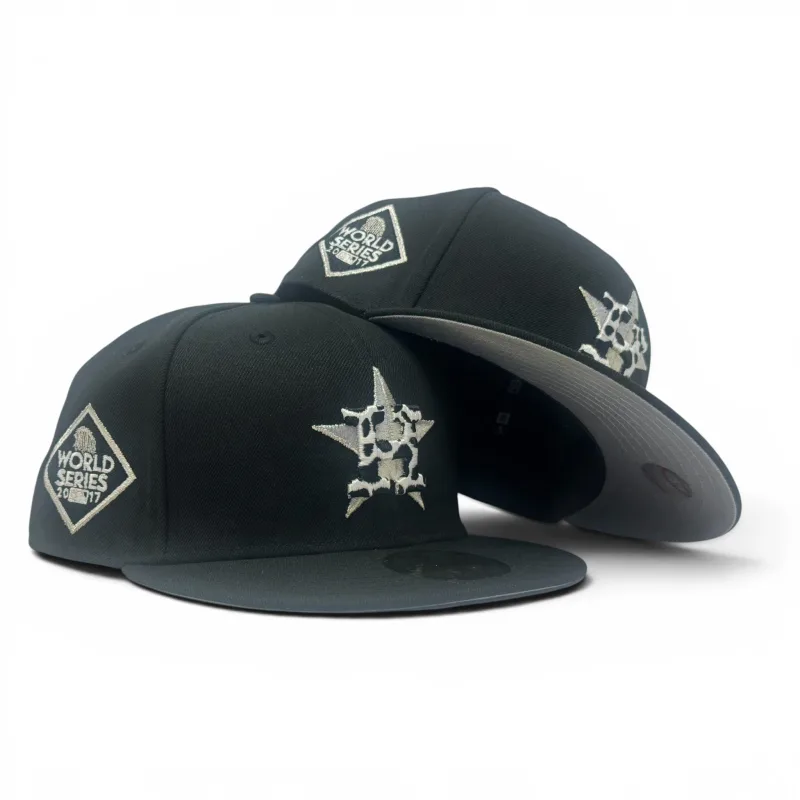 New Era Houston Astros fitted hat - 2017 World Series Fitted: New Era’s Cow Print Astros Championship Tribute