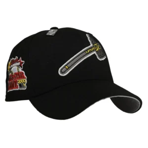 New Era Atlanta Braves fitted hat black, grey colorway - Turner Field Fitted: New Era’s 2000 All-Star Game Black Tomahawk Tribute