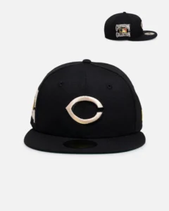 New Era Cincinnati Reds fitted hat black, red colorway - New Era Drops Clean Cincinnati Reds Fitted in Premium Wool