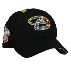 New Era Arizona Diamondbacks fitted hat black, grey colorway - 2001 World Series Fitted: New Era Honors the Diamondbacks’ Legendary Championship Victory