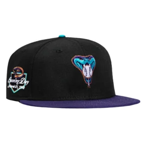 New Era Arizona Diamondbacks fitted hat Black, Purple colorway - New Era Drops Clean Diamondbacks Fitted with 1998 Opening Day Patch
