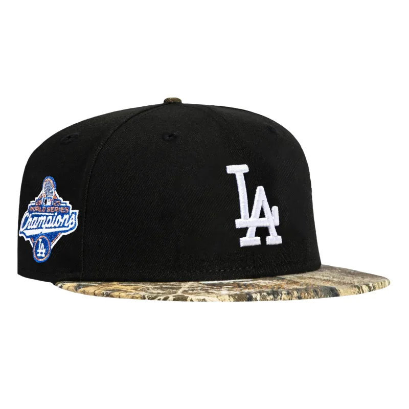 New Era Los Angeles Dodgers fitted hat Black, Realtree colorway - Back-to-Back Champions Fitted: New Era’s 2025 World Series Dodgers Hat Celebrates Historic Repeat