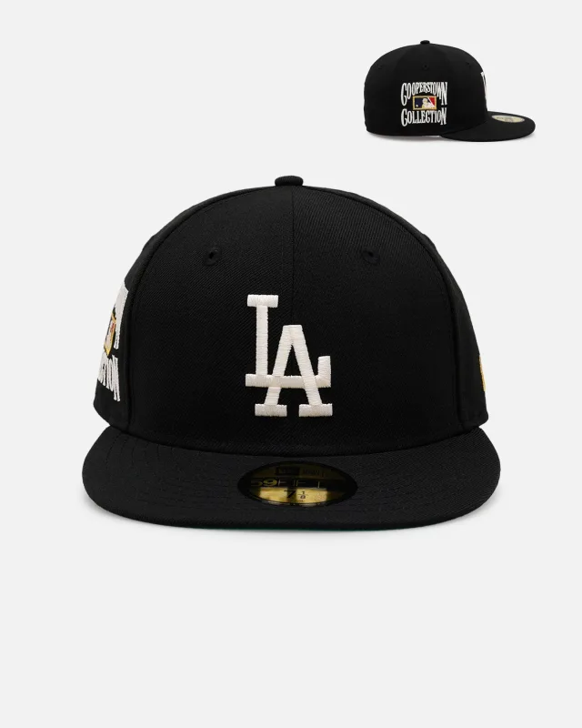 New Era Los Angeles Dodgers fitted hat black colorway - New Era Drops Clean Dodgers Fitted in Classic Black Colorway