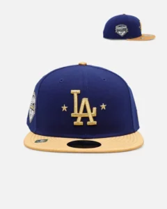 New Era Los Angeles Dodgers fitted hat blue, gold colorway - New Era Drops Clean Dodgers Fitted with Premium Gold Accents