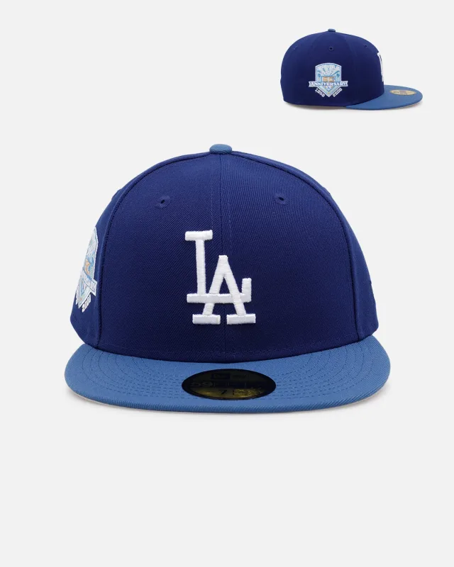 New Era Los Angeles Dodgers fitted hat grey, blue colorway - New Era Drops Clean Dodgers Fitted in Sneaky Two-Tone Grey and Blue