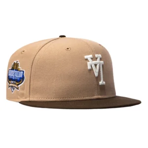 New Era Los Angeles Dodgers fitted hat Khaki, Brown colorway - Stadium Legacy Fitted: New Era’s Upside Down Dodgers 40th Anniversary Tribute