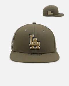 New Era Los Angeles Dodgers fitted hat green, olive colorway - New Era Drops Clean Dodgers Fitted for Armed Forces Day