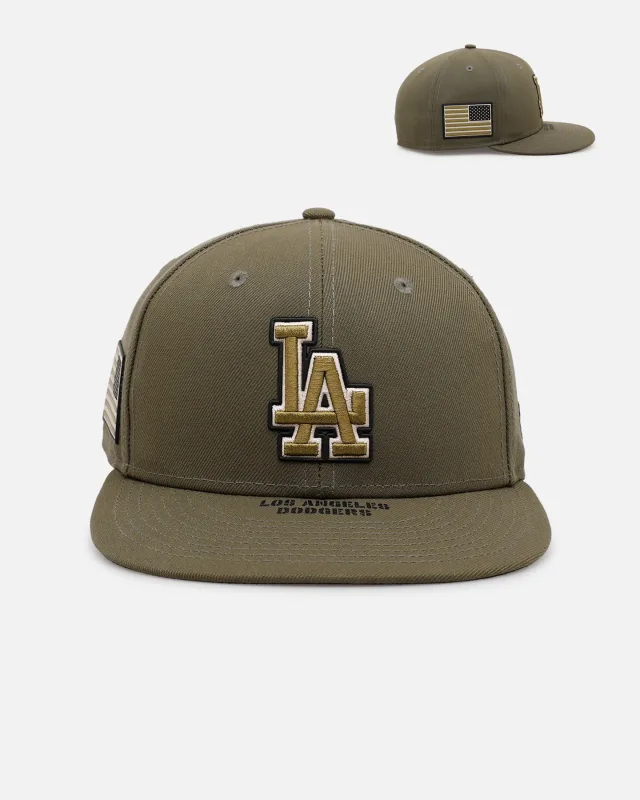 New Era Los Angeles Dodgers fitted hat green, olive colorway - New Era Drops Clean Dodgers Fitted for Armed Forces Day