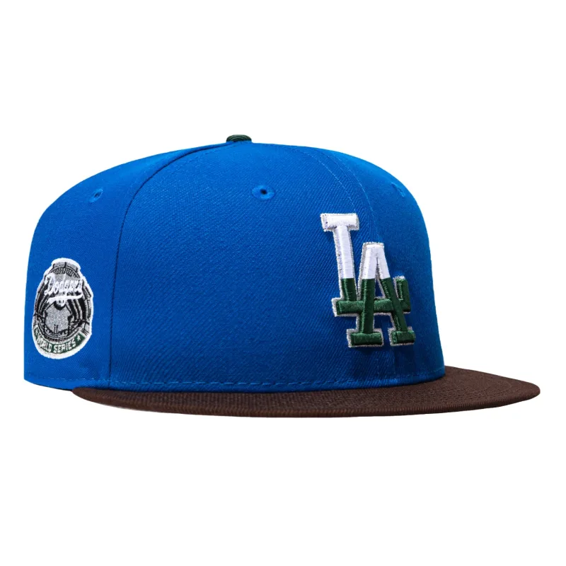 New Era Los Angeles Dodgers fitted hat Royal, Brown colorway - 1963 World Series Fitted: New Era’s Royal/Brown Dodgers Championship Tribute