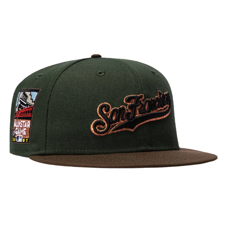 New Era New York Giants fitted hat Green, Brown colorway - Inside-the-Park History Fitted: New Era Drops 2007 All-Star Game Giants Script Hat