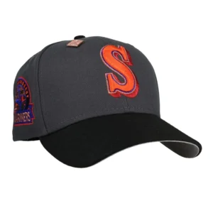 New Era Seattle Mariners fitted hat grey, graphite colorway - Three Decades Strong Fitted: New Era’s Mariners 30th Anniversary Graphite Sunrise Drop